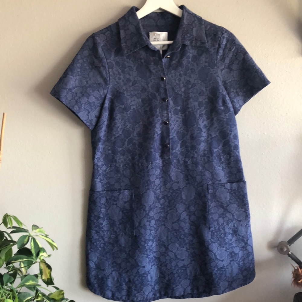 Blue Floral Pocket Erin Fetherston Dress